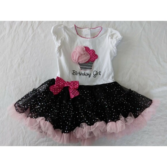 Birthday Girl Dress Cupcake Koala Kids Tutu Dress Size 18 - 24m - Picture 1 of 7